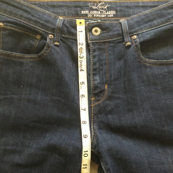 Levi’s for Brooks Brothers Demi Curve Classic Straight Leg Denim Jeans SZ 10M 30 - Picture 8 of 15